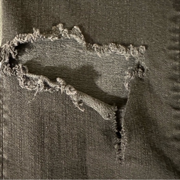 Mother Women’s Jeans The Looker Ankle Fray in Black Size 27 - Picture 7 of 11